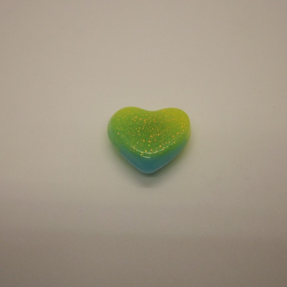 Yellow & Blue Small Heart Magnet